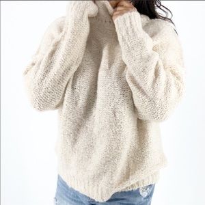 ASTR the label wool blend cream sweater